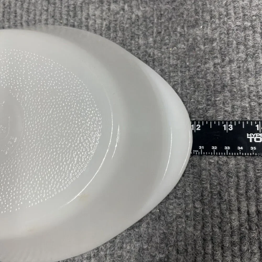 Vintage GLASBAKE Divided Dish Milk Glass Baking Casserole‎ J2352 USA Made 12x9